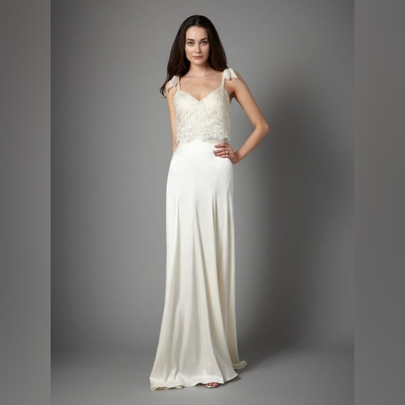 BHLDN Catherine Deans Danielle skirt in crème - Picture 2 of 6